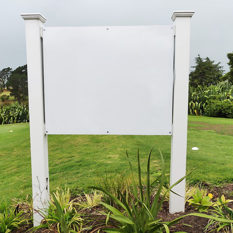 Tilpasset høyde PVC -skiltramme